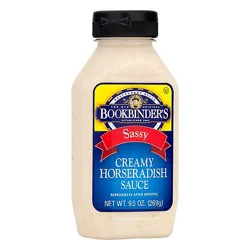 Bookbinders Sauce Horseradish Sassy Creamy - 9.5 Oz