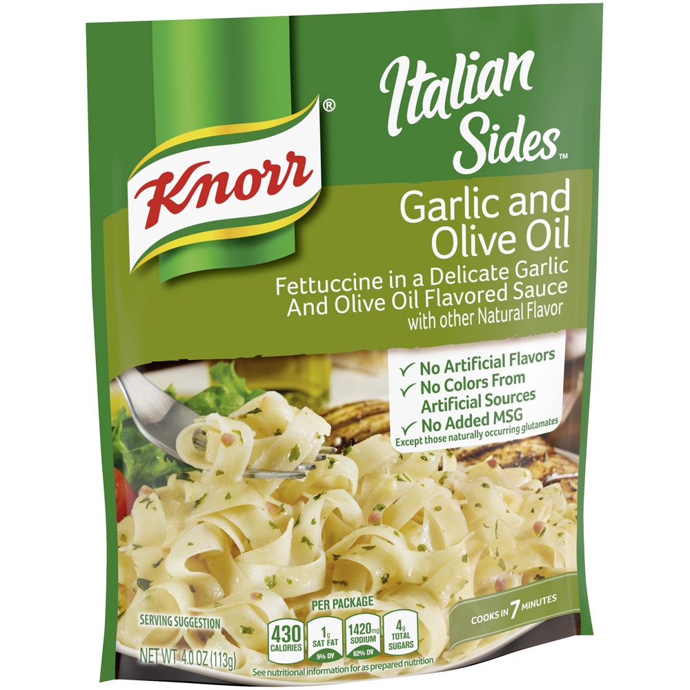 slide 3 of 6, Knorr Garlic And Olive Oil Pasta Sides, 4 oz