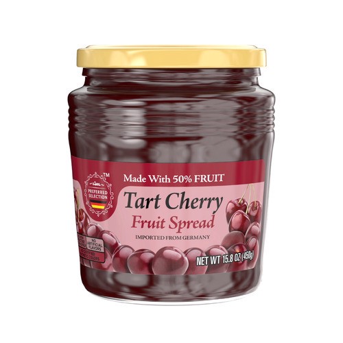 slide 1 of 1, Lidl Preferred Selection fruit spread, tart cherry, 15.8 oz