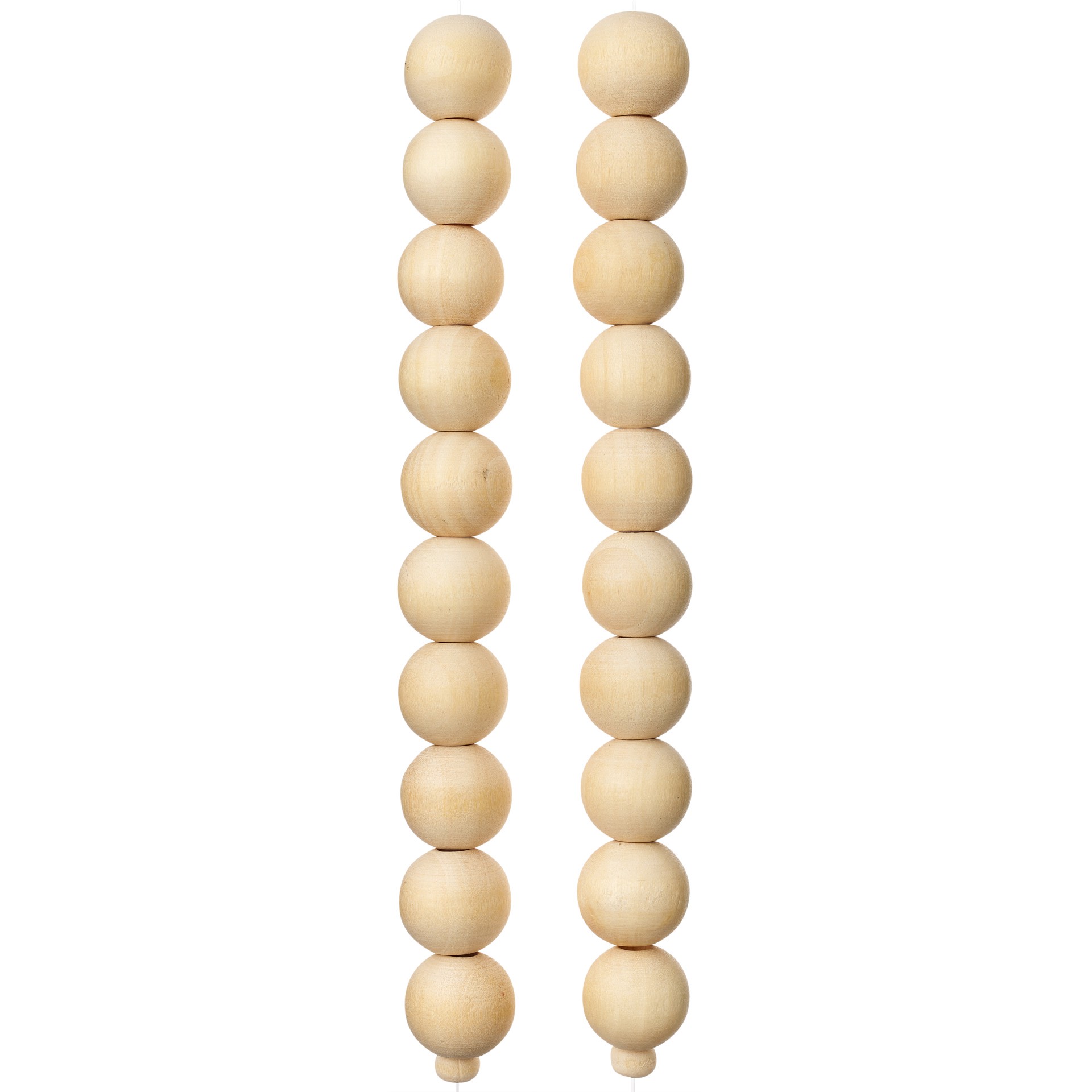 slide 2 of 3, Natural Wooden Round Beads, 15mm By Bead Landing, 15mm