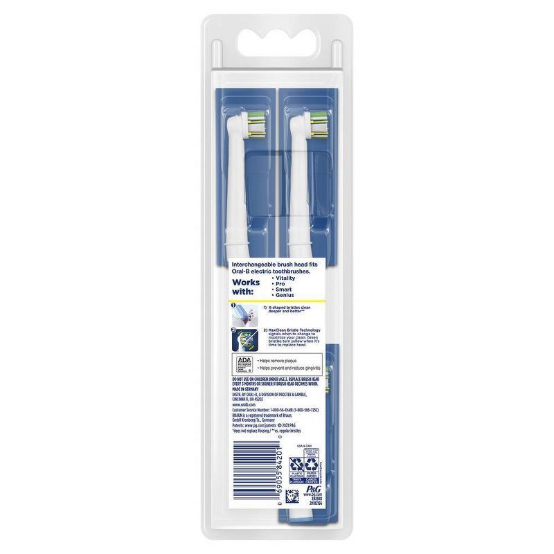 slide 2 of 14, Oral-B FlossAction Electric Toothbrush Replacement Brush Heads - 3ct, 3 ct