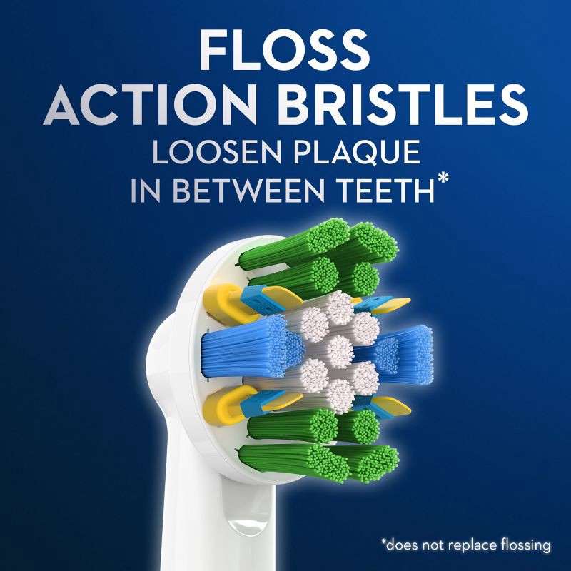 slide 12 of 14, Oral-B FlossAction Electric Toothbrush Replacement Brush Heads - 3ct, 3 ct