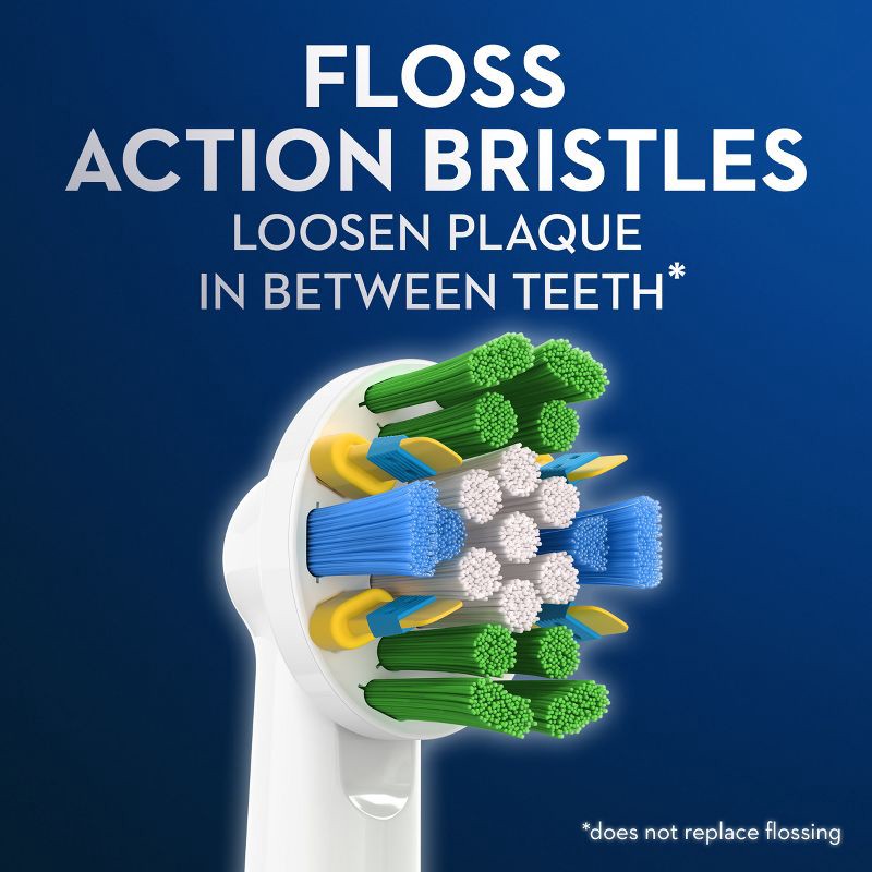 slide 4 of 14, Oral-B FlossAction Electric Toothbrush Replacement Brush Heads - 3ct, 3 ct