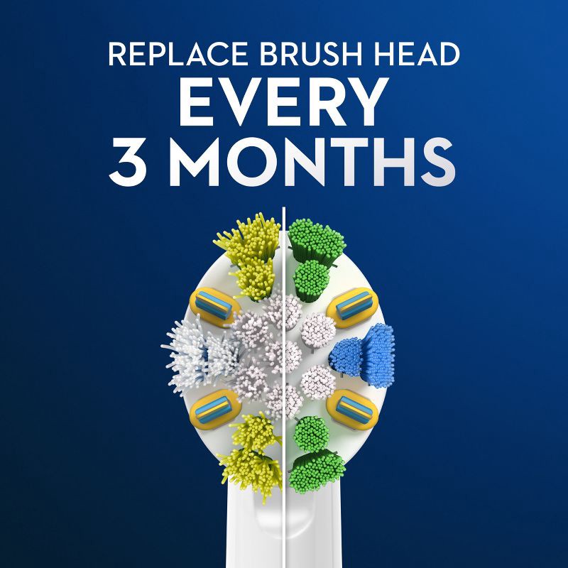 slide 6 of 14, Oral-B FlossAction Electric Toothbrush Replacement Brush Heads - 3ct, 3 ct