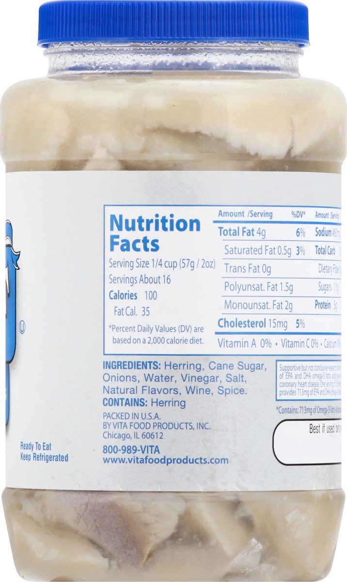 slide 9 of 13, e.l.f. Wild In Wine Sauce Herring Fillets 32 oz, 32 oz