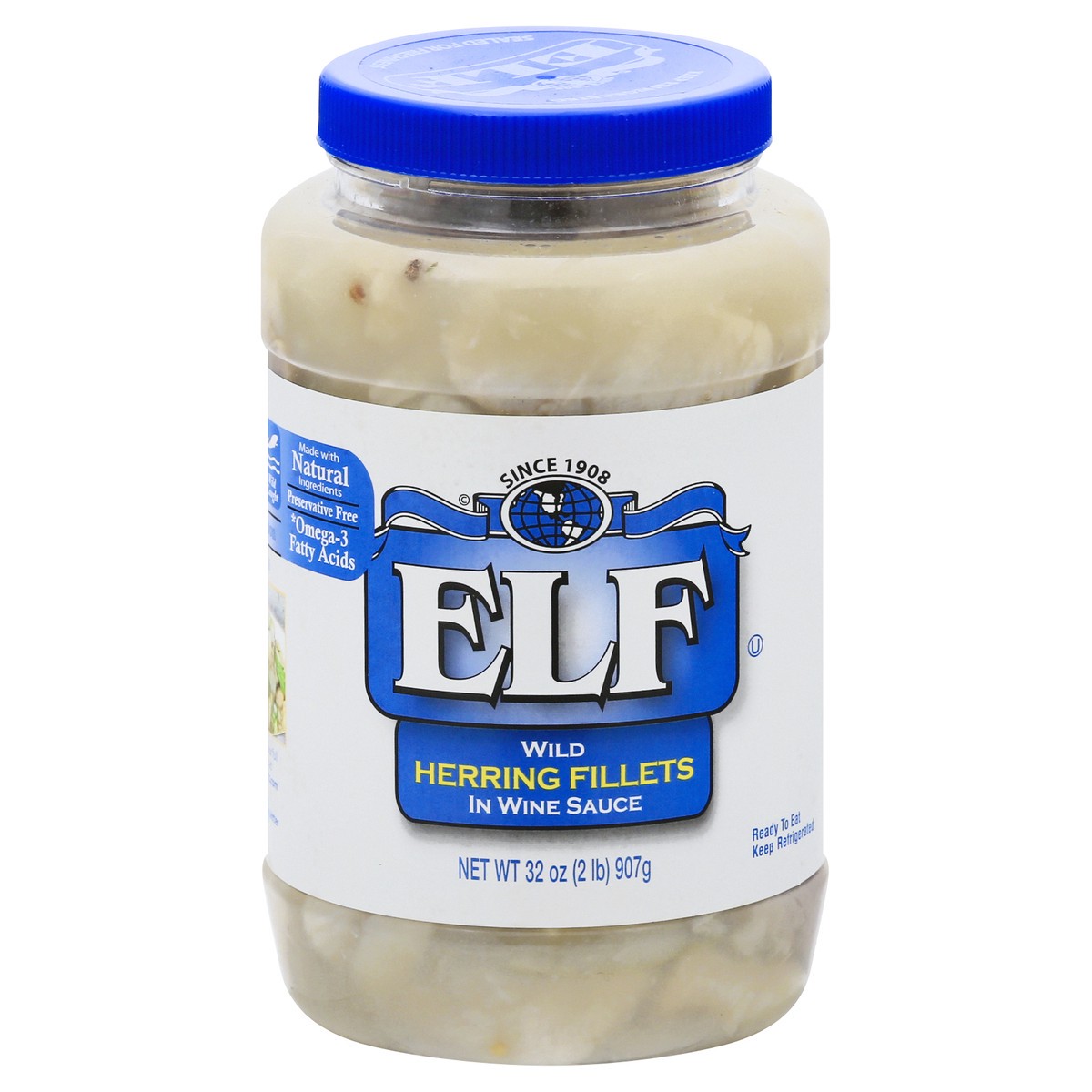 slide 10 of 13, e.l.f. Wild In Wine Sauce Herring Fillets 32 oz, 32 oz