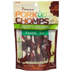 Pork Chomps Porkchomps Rawhide Free Meaty Skewers