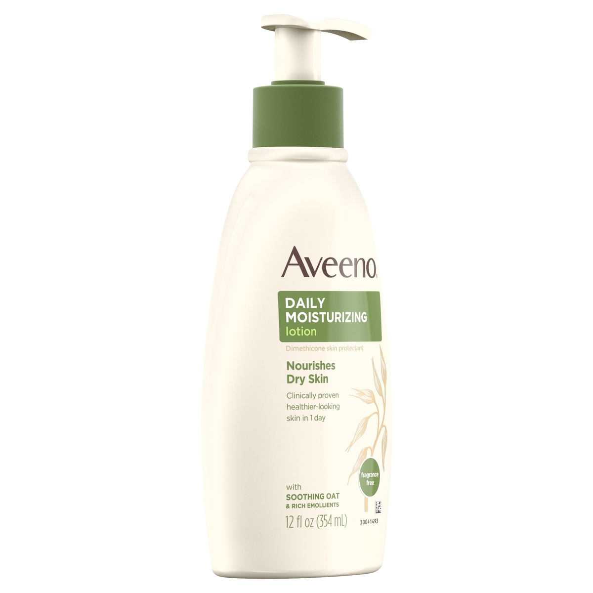 slide 2 of 6, Aveeno Daily Moisturizing Body Lotion with Soothing Oat and Rich Emollients to Nourish Dry Skin, Fragrance-Free, 12 fl oz