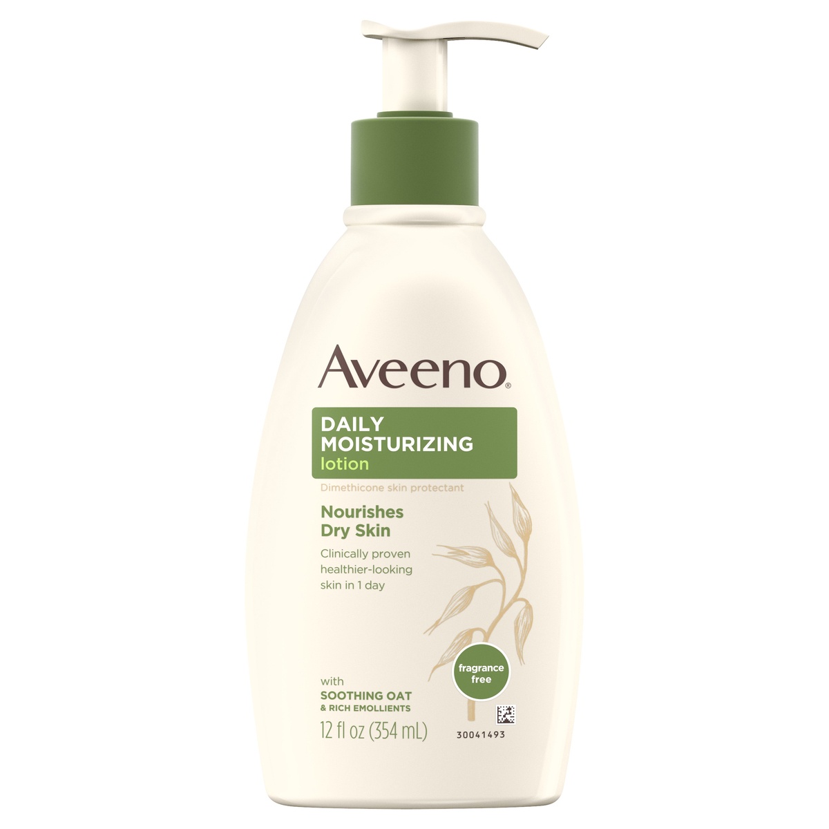 slide 4 of 6, Aveeno Daily Moisturizing Body Lotion with Soothing Oat and Rich Emollients to Nourish Dry Skin, Fragrance-Free, 12 fl oz