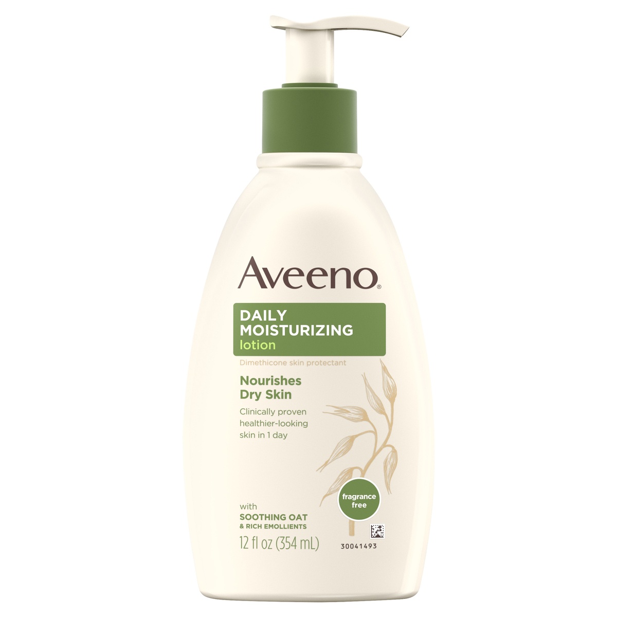 slide 6 of 6, Aveeno Daily Moisturizing Body Lotion with Soothing Oat and Rich Emollients to Nourish Dry Skin, Fragrance-Free, 12 fl oz