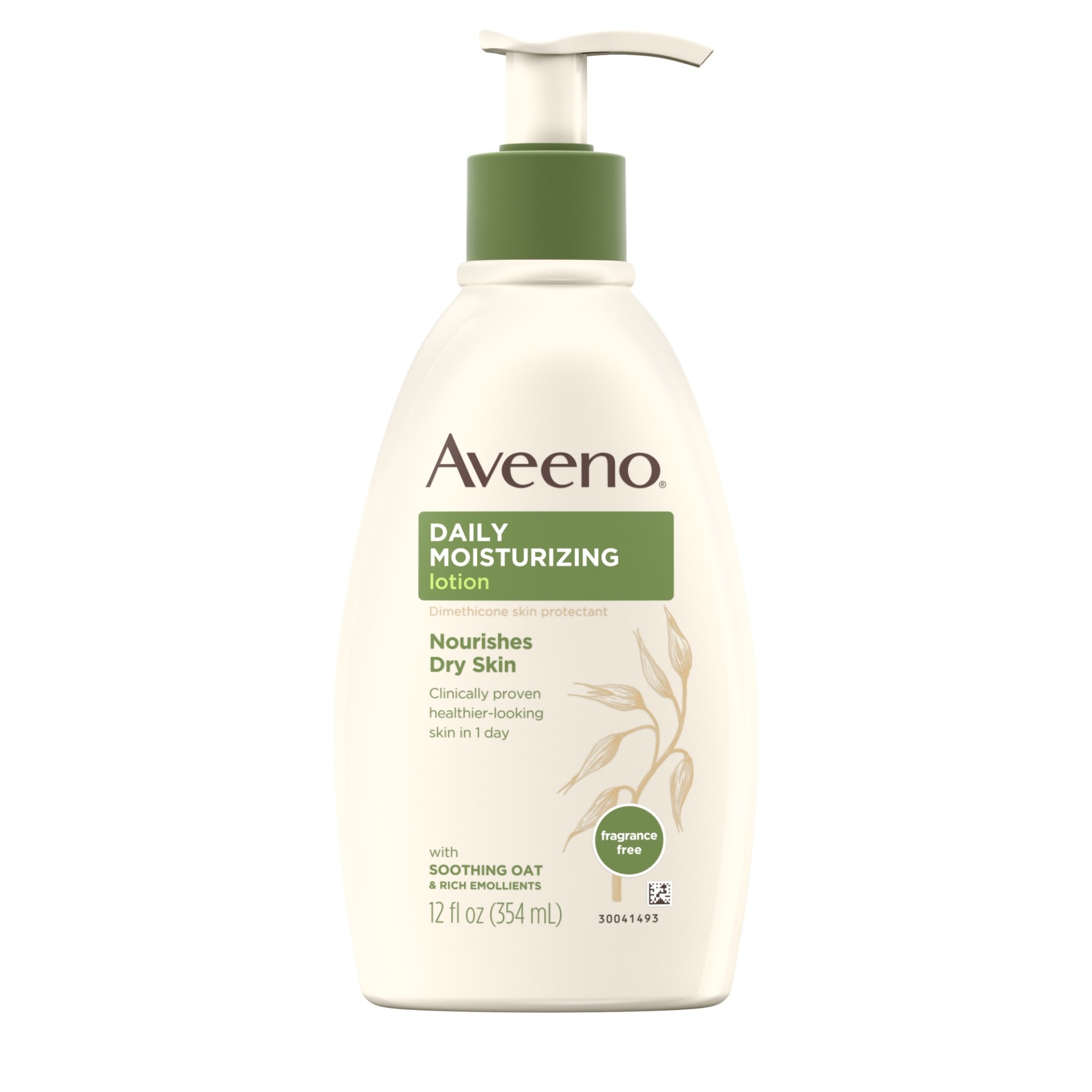 slide 1 of 6, Aveeno Daily Moisturizing Body Lotion with Soothing Oat and Rich Emollients to Nourish Dry Skin, Fragrance-Free, 12 fl oz