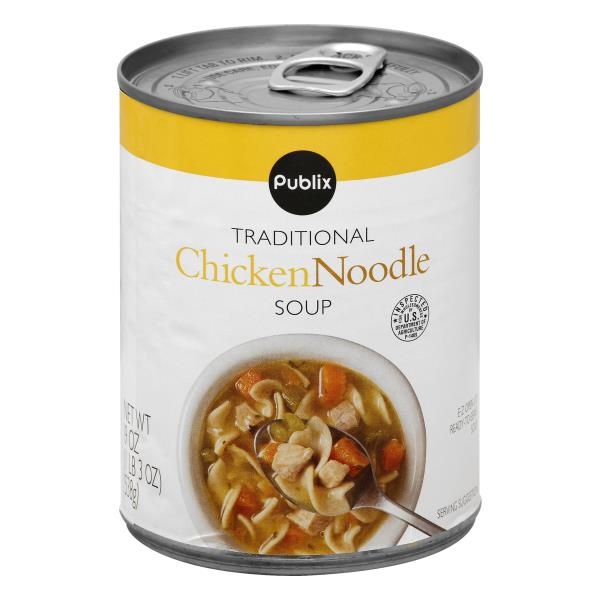 slide 1 of 1, Publix Soup, Ready to Serve, Healthy Chunky, Chicken Noodle, 18.6 oz
