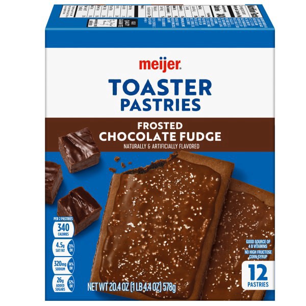 slide 20 of 29, Meijer Frosted Chocolate Fudge Pastry Treat, 12 ct