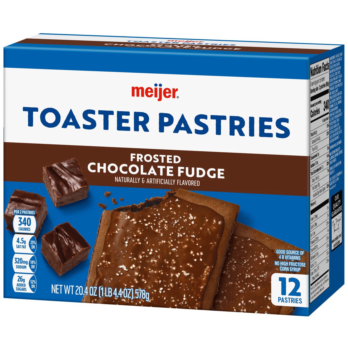 slide 9 of 29, Meijer Frosted Chocolate Fudge Pastry Treat, 12 ct