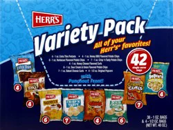 Herr's Variety Pack Snacks 42 ea