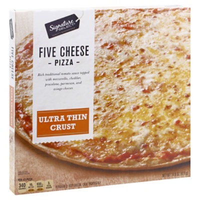 slide 1 of 1, Signature Select Pizza 5 Cheese Ultra Thin Crust - 14.8 Oz, 14.8 oz