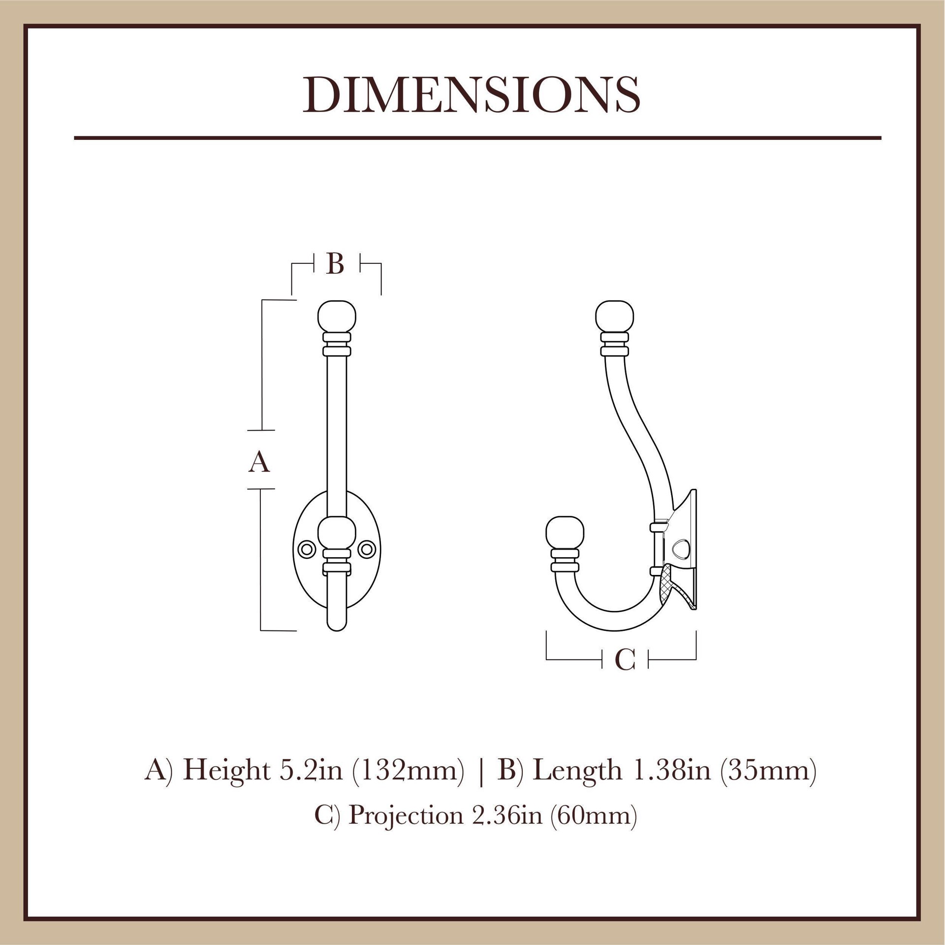 slide 4 of 6, allen + roth 1 -Hook 2.3622-in x 5.1969-in H Matte Black Decorative Wall Hook ( 25-lb Capacity), 1 ct