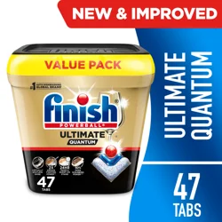 Finish Ultimate Quantum Dishwasher Detergent Pods 47 Ct