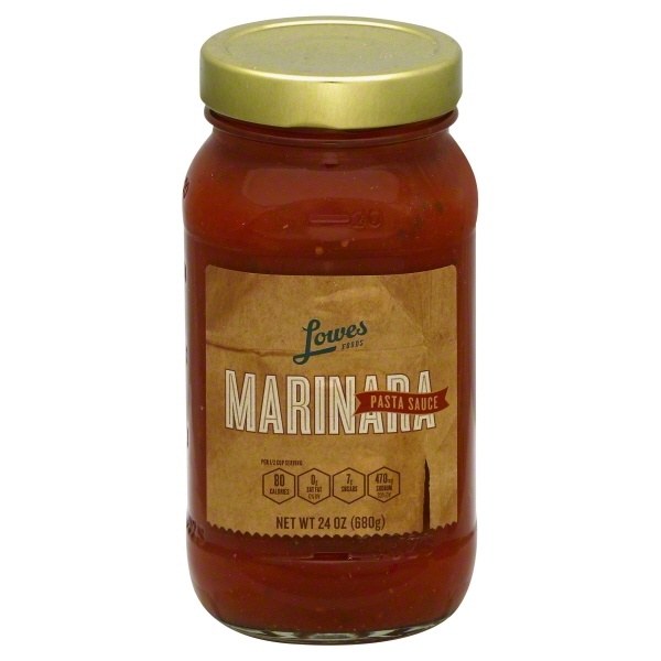 slide 1 of 1, Lowes Foods Pasta Sauce Marinara, 24 ct