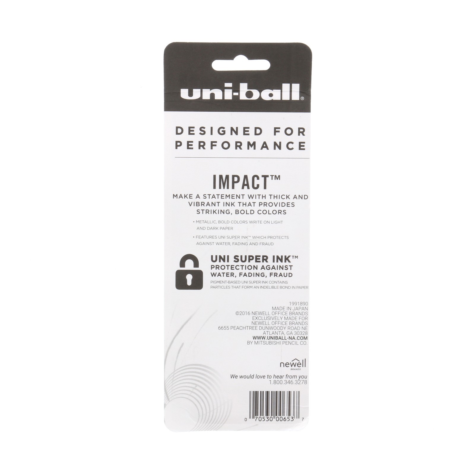 slide 3 of 4, uni-ball Impact Roller Pens, Bold Point, 1.0 Mm, Assorted, Pack Of 3, 3 ct