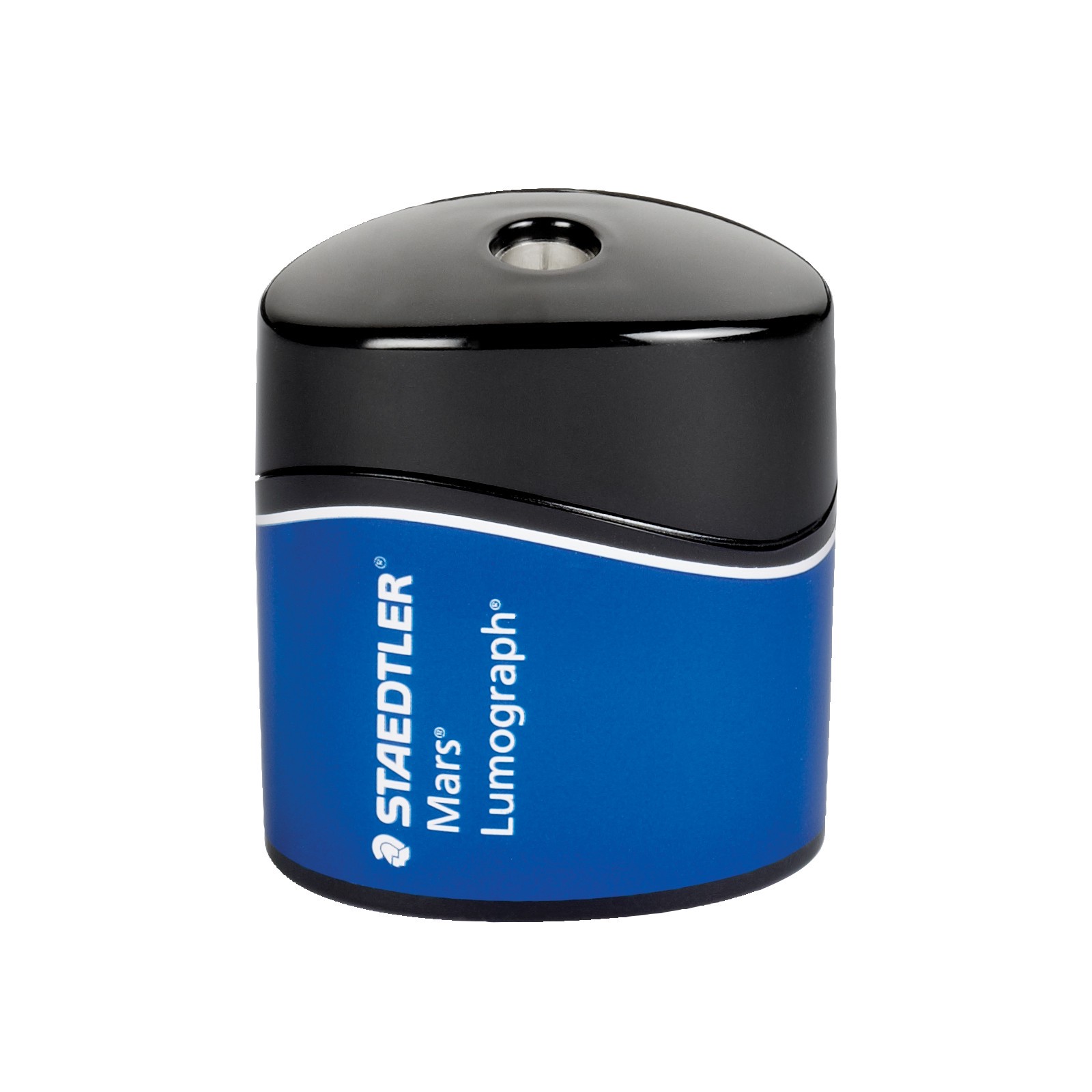 slide 3 of 3, STAEDTLER Mars Lumograph Pencil Sharpener, Black/Blue, 1 ct