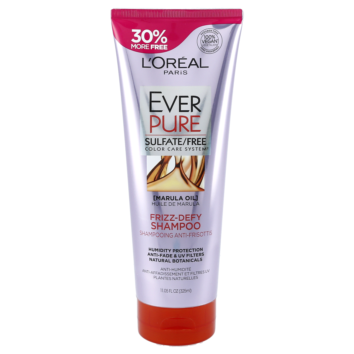 slide 1 of 1, L'Oréal L'Oreal Paris Ever Pure Frizz Defy Shampoo, 11.05 oz