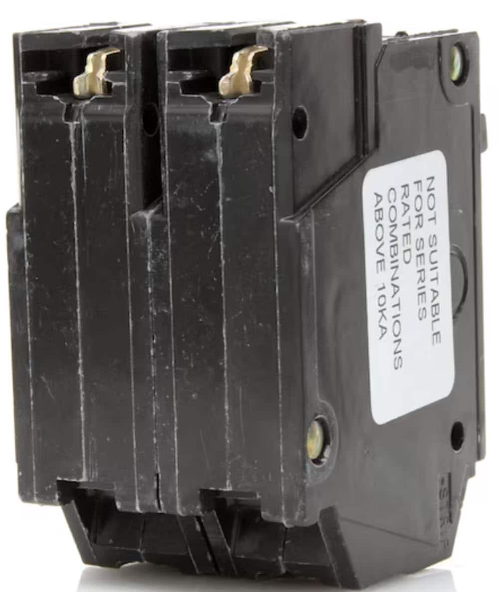 slide 6 of 6, GE 50-amp 2 -Pole Standard trip Circuit Breaker, 1 ct