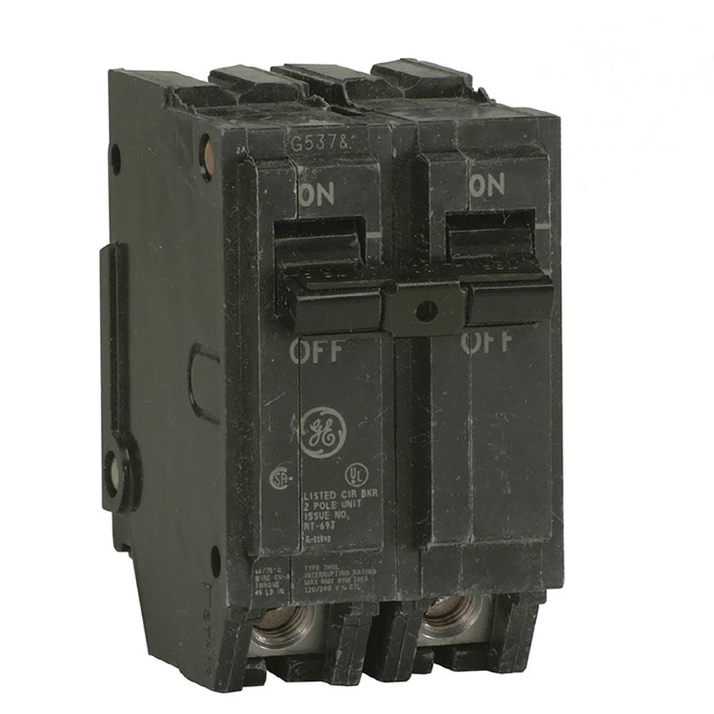 slide 1 of 6, GE 50-amp 2 -Pole Standard trip Circuit Breaker, 1 ct