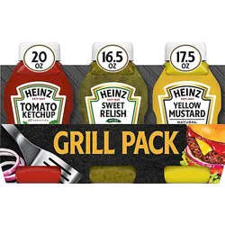 Heinz Tomato Ketchup - Sweet Relish & Yellow Mustard Grill Pack - 3 Count