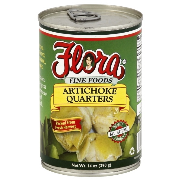 slide 1 of 1, Flora Fine Foods Flora Artichoke Quarters Brine, 14 oz