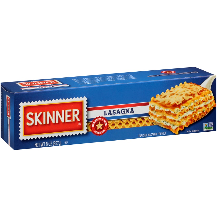 slide 5 of 8, Skinner Lasagna 8 oz, 8 oz