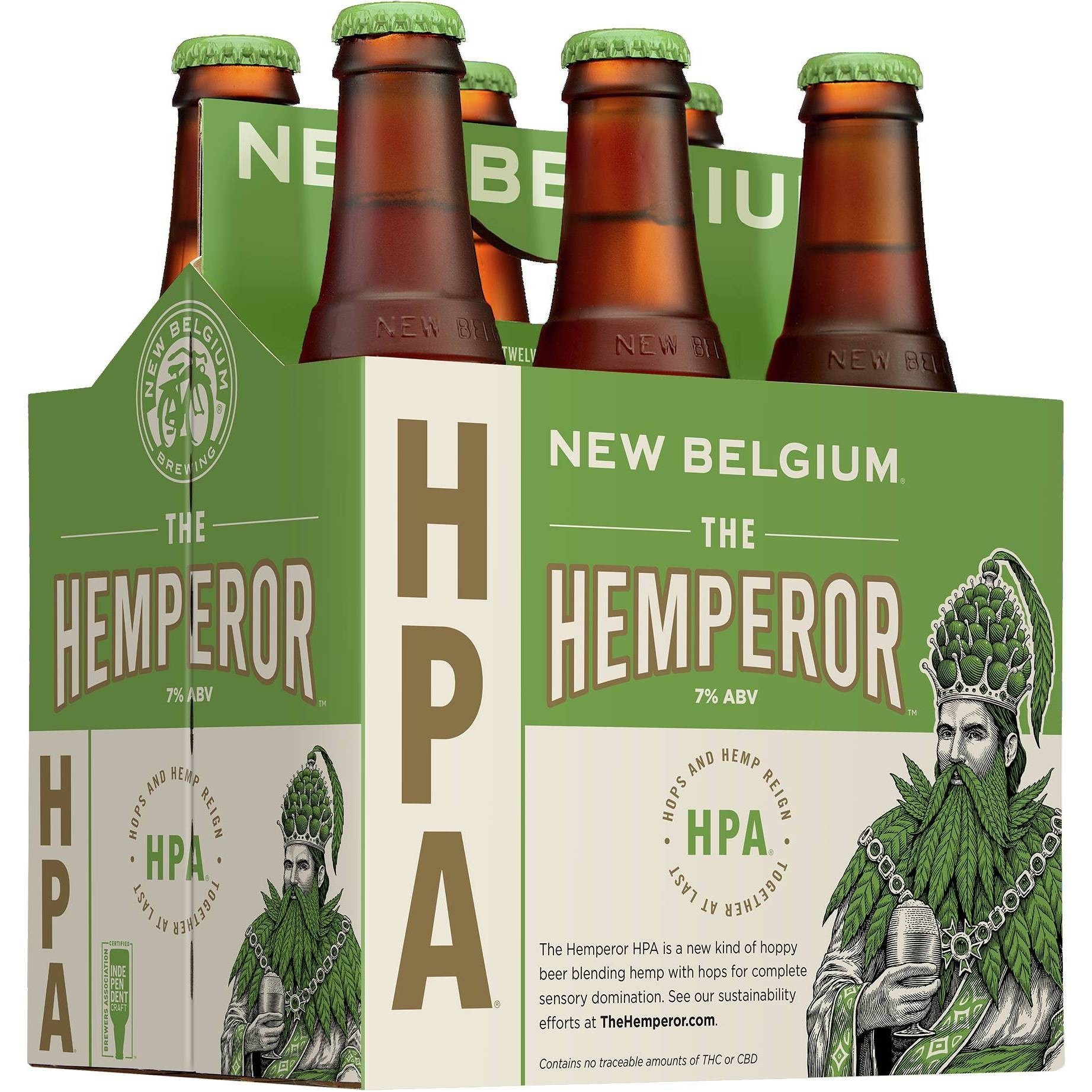 slide 1 of 6, New Belgium The Hemperor HPA, 6 ct; 12 fl oz