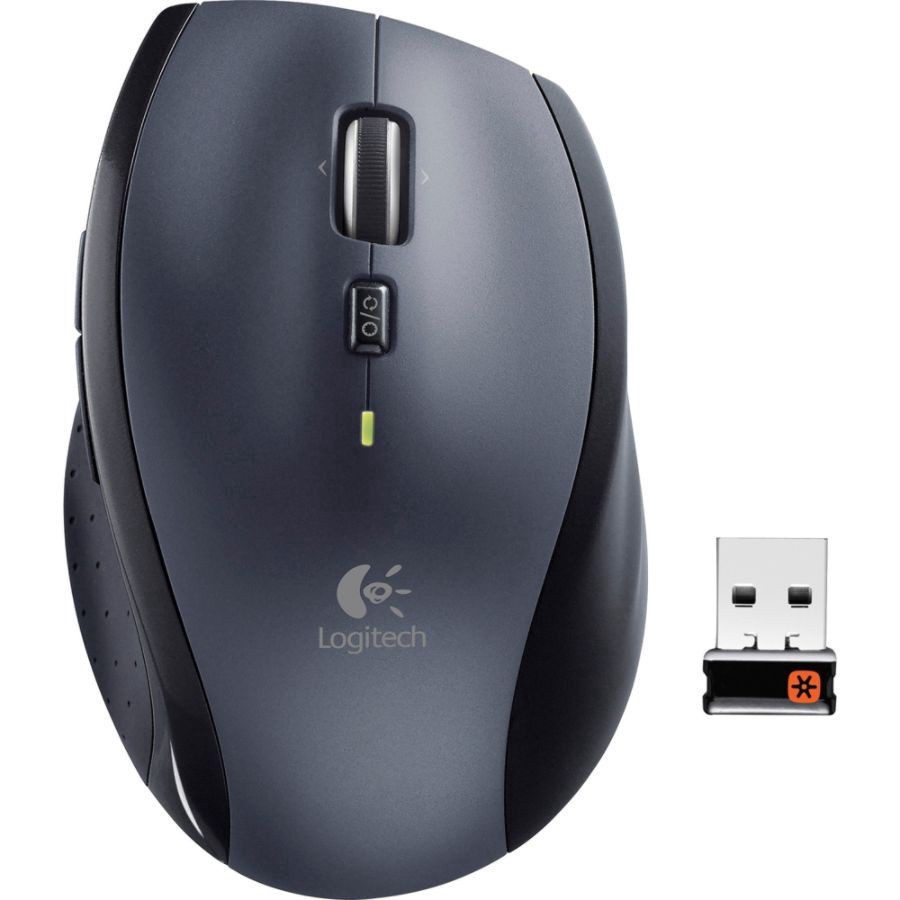 slide 3 of 8, Logitech M705 Marathon Mouse, Gray/Black, 1 ct