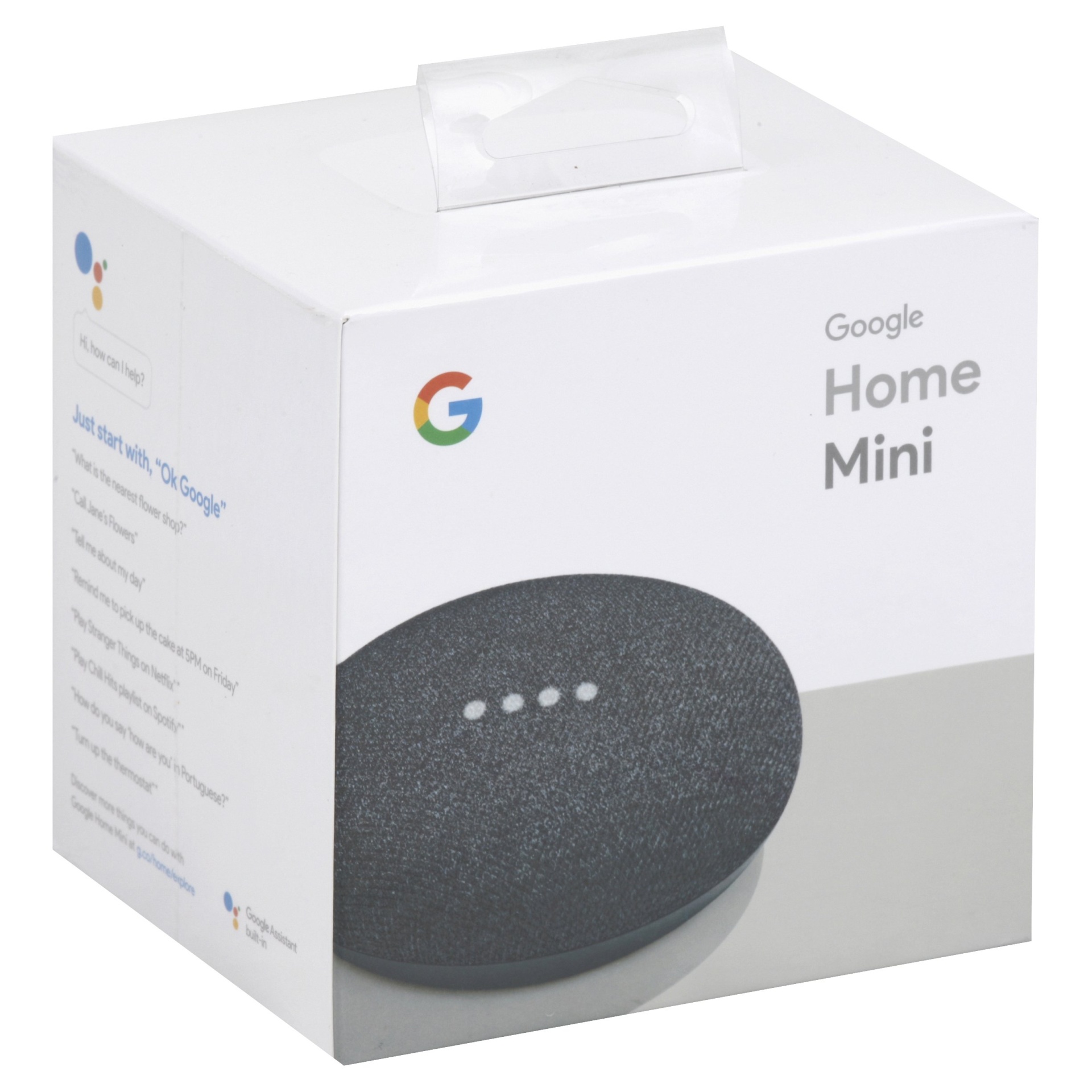 slide 1 of 1, Google Home Mini Charcoal, 1 ct