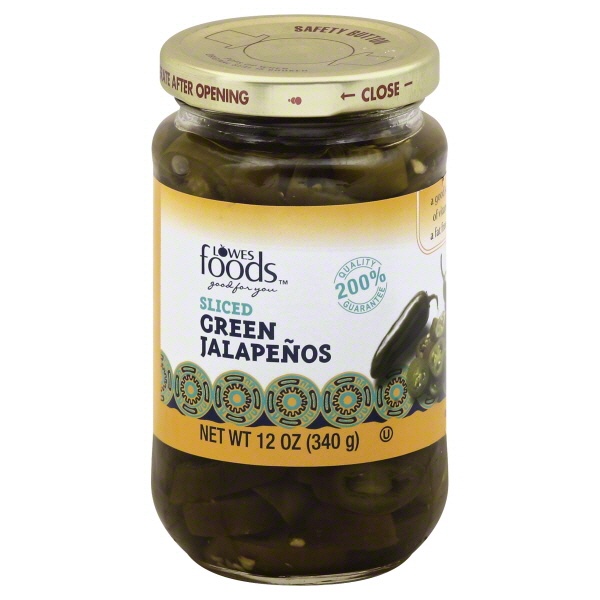 slide 1 of 1, Lowes Foods Jalapenos Sliced, 12 oz