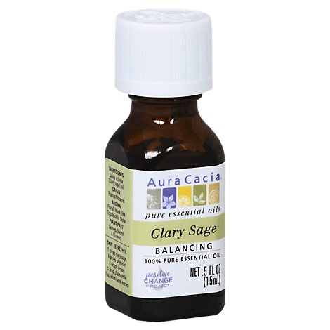 slide 1 of 1, Aura Cacia Pure Aromatherapy Clary Sage Balancing -., 5 fl oz