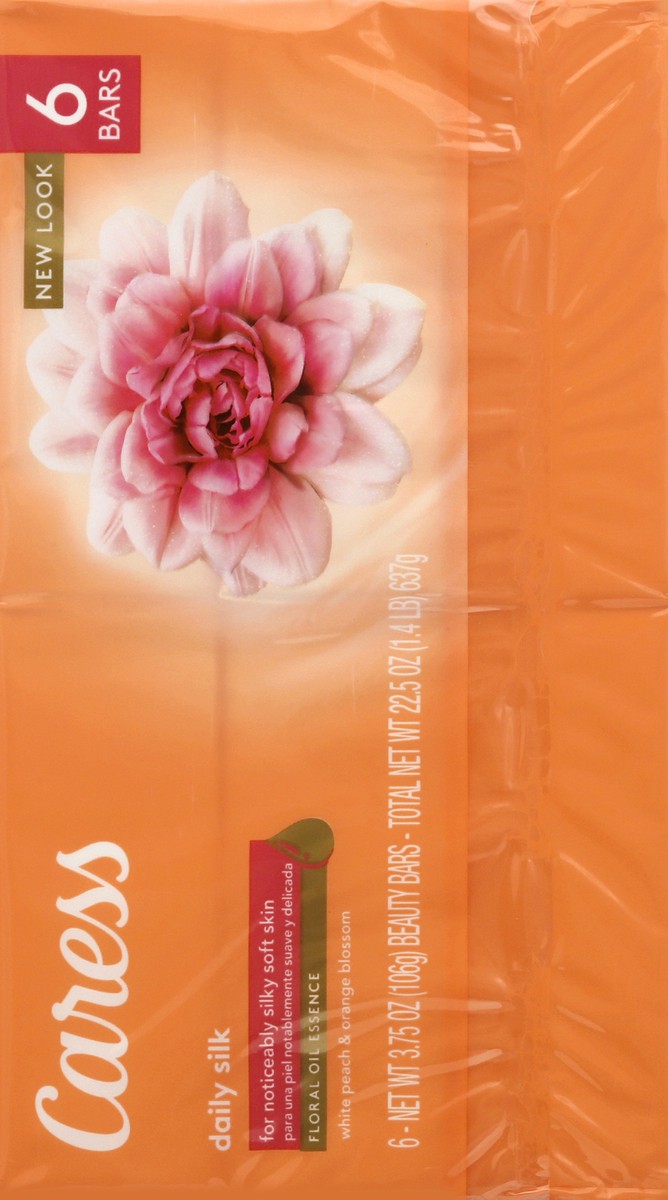 slide 6 of 9, Caress Bath And Body Daily Silk, 3.75 oz, 6 Bars, 6 ct