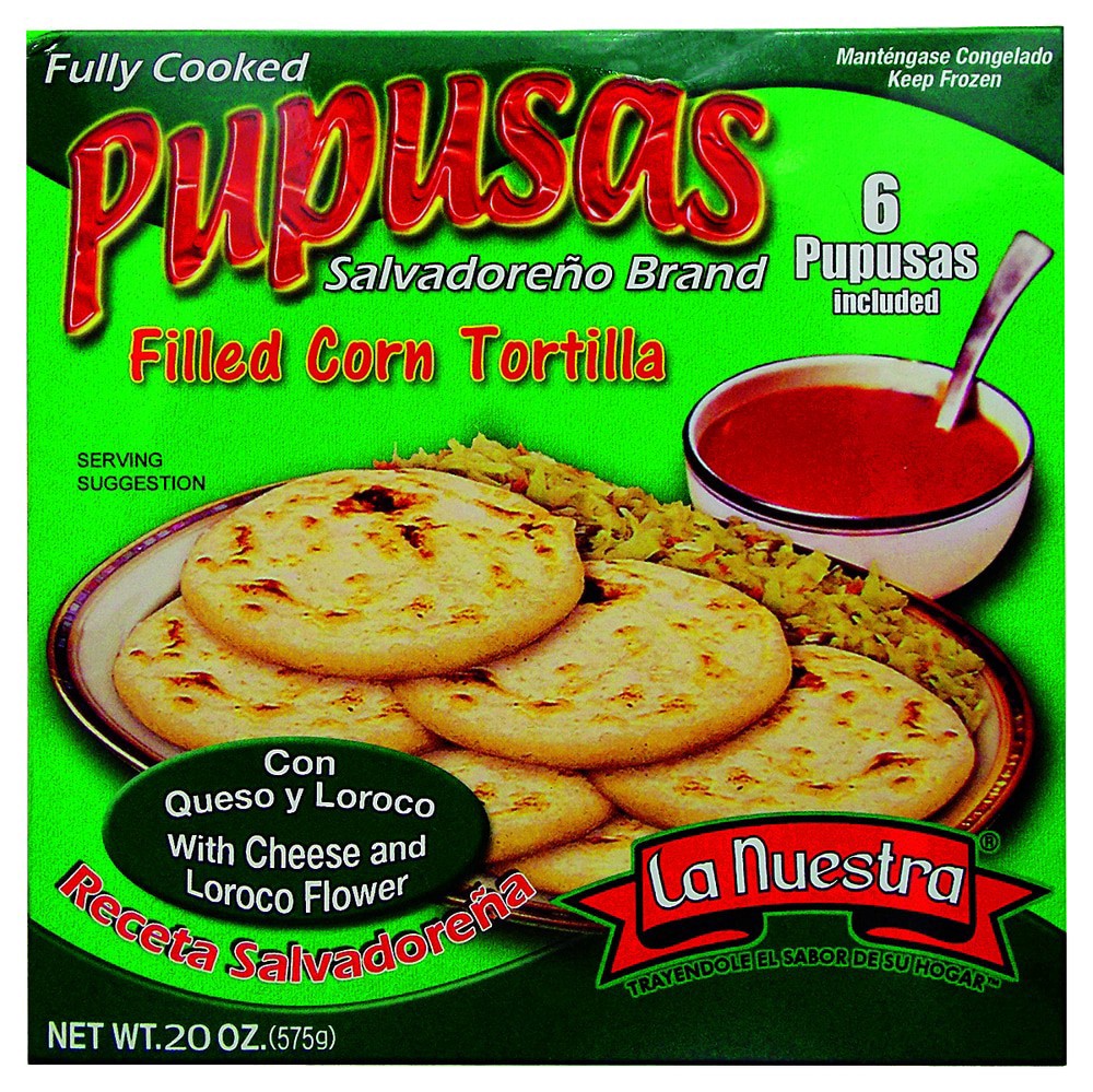 slide 1 of 1, La Nuestra Pupusa Con Loroco, 6 ct