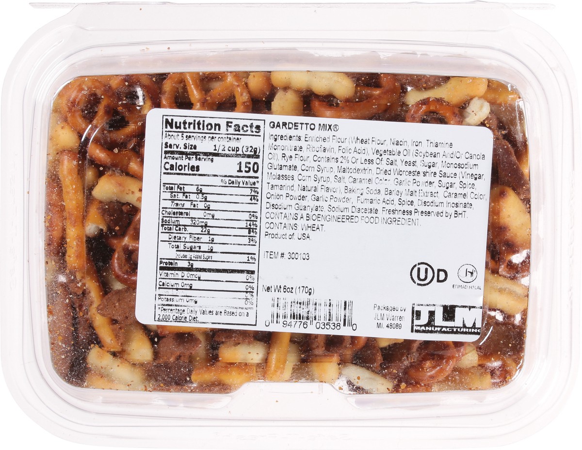 slide 2 of 12, JLM Manufacturing Gardetto Mix 6 oz, 6 oz