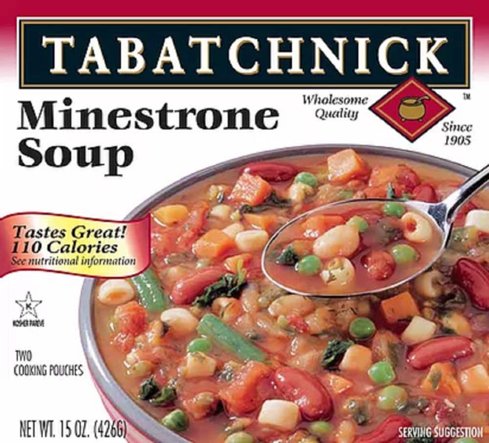 slide 3 of 3, Tabatchnick Minestrone Soup, 15 oz