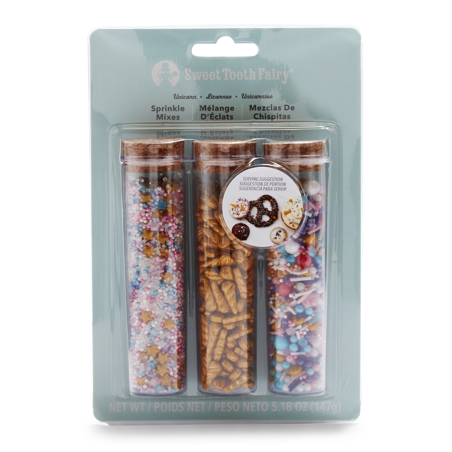 slide 1 of 1, American Crafts Unicorn Sprinkle Mix 3-Pc Set, 3 ct