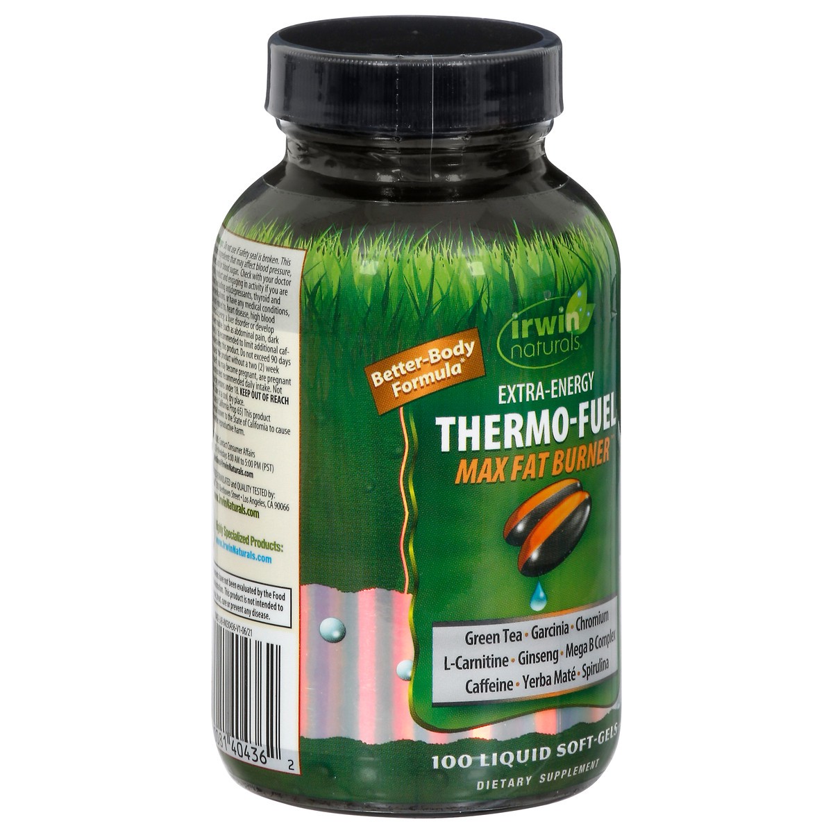 slide 2 of 9, Irwin Naturals Extra-Energy Thermo-Fuel Max Fat Burner 100 Softgels, 100 ct