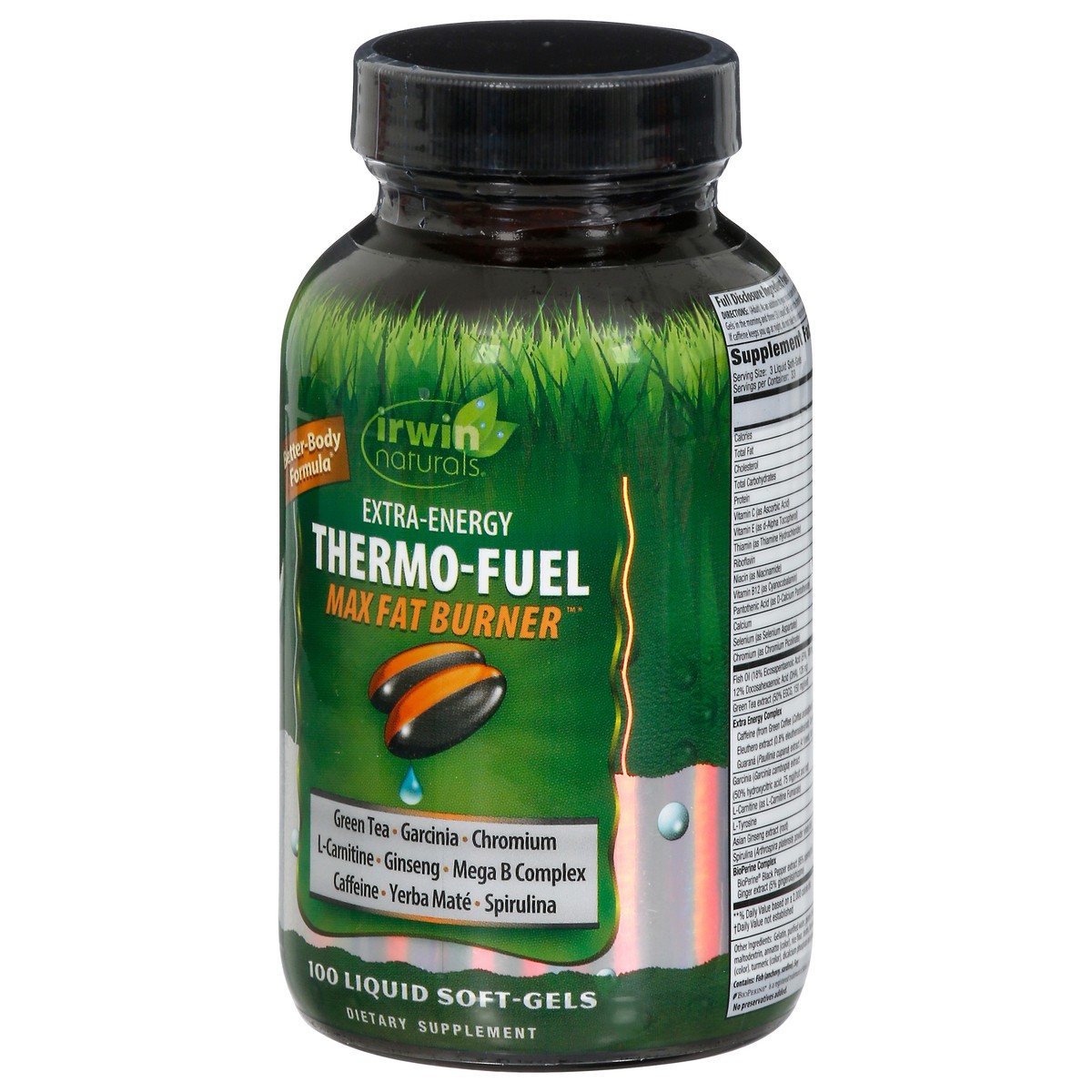 slide 3 of 9, Irwin Naturals Extra-Energy Thermo-Fuel Max Fat Burner 100 Softgels, 100 ct