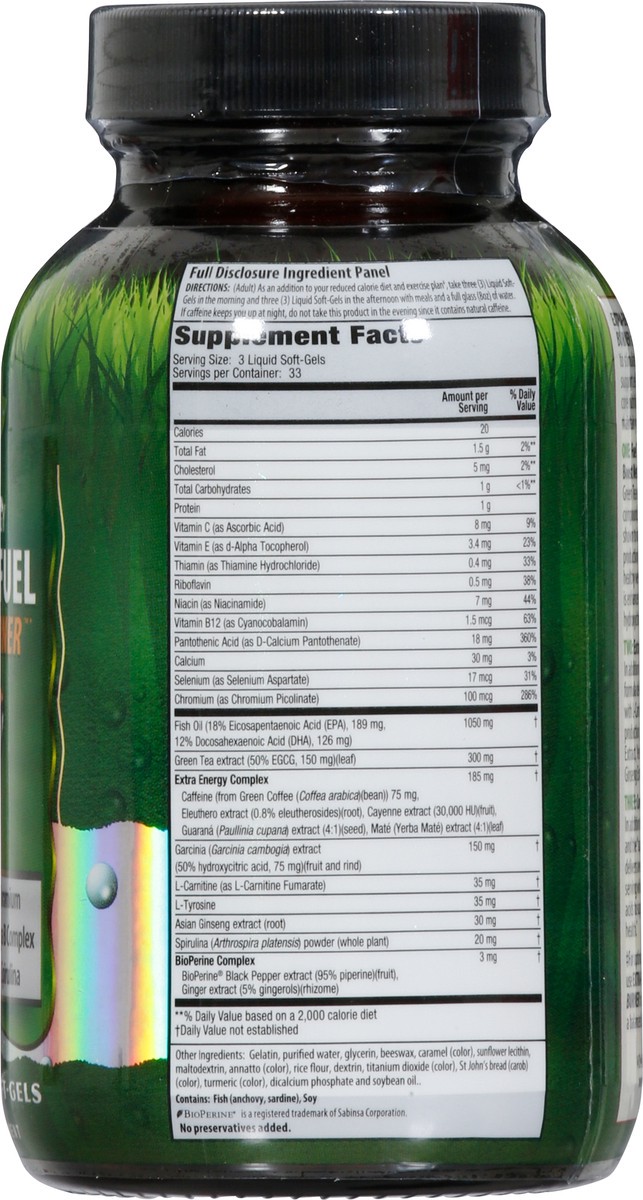 slide 8 of 9, Irwin Naturals Extra-Energy Thermo-Fuel Max Fat Burner 100 Softgels, 100 ct