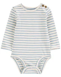Carter's Baby Striped Long-Sleeve Bodysuit Olive NB