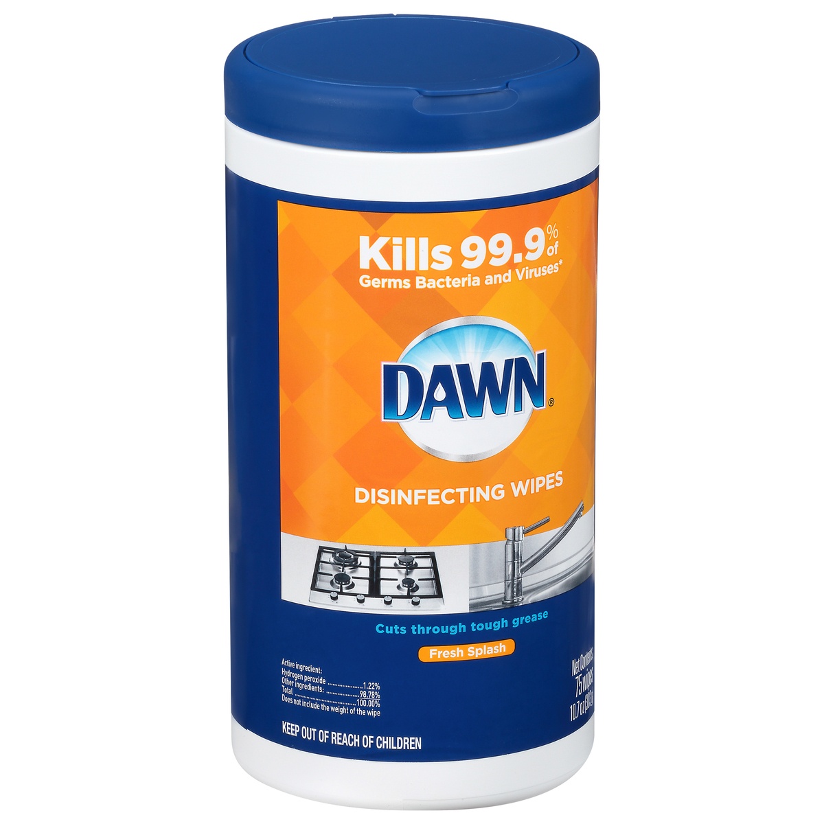 slide 2 of 10, Dawn Disinfecting Wipes, Fresh Scent, 75 ct