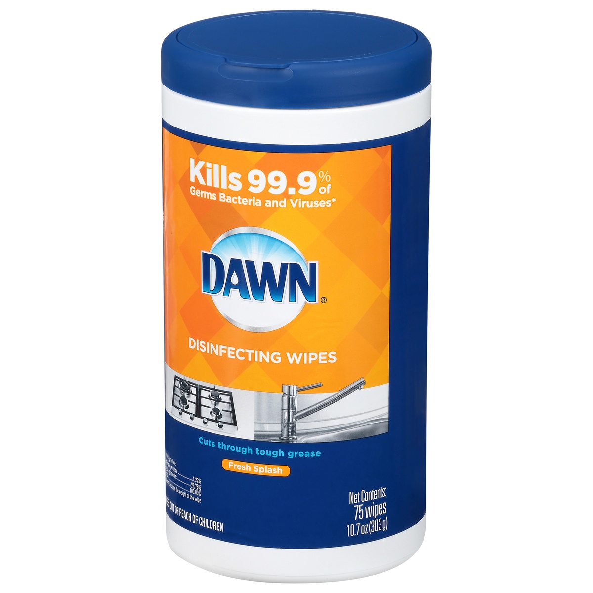slide 3 of 10, Dawn Disinfecting Wipes, Fresh Scent, 75 ct