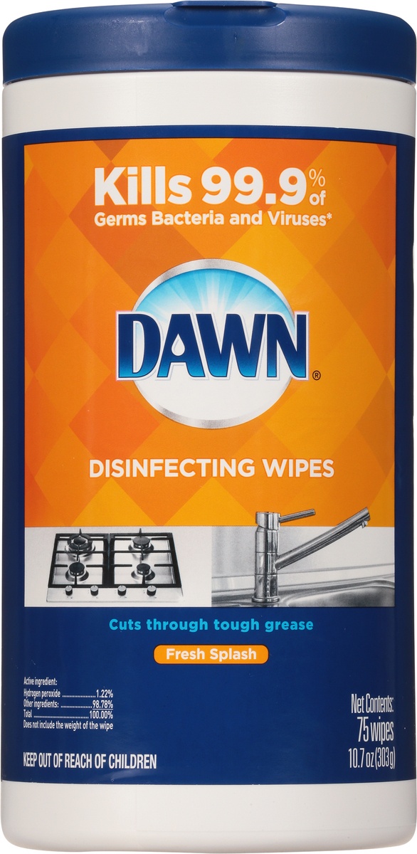 slide 8 of 10, Dawn Disinfecting Wipes, Fresh Scent, 75 ct