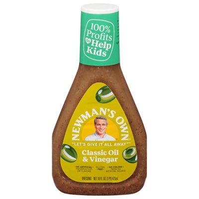 slide 1 of 1, Newmans Own Dressing Olive Oil & Vinegar - 16 Fl. Oz., 16 fl oz