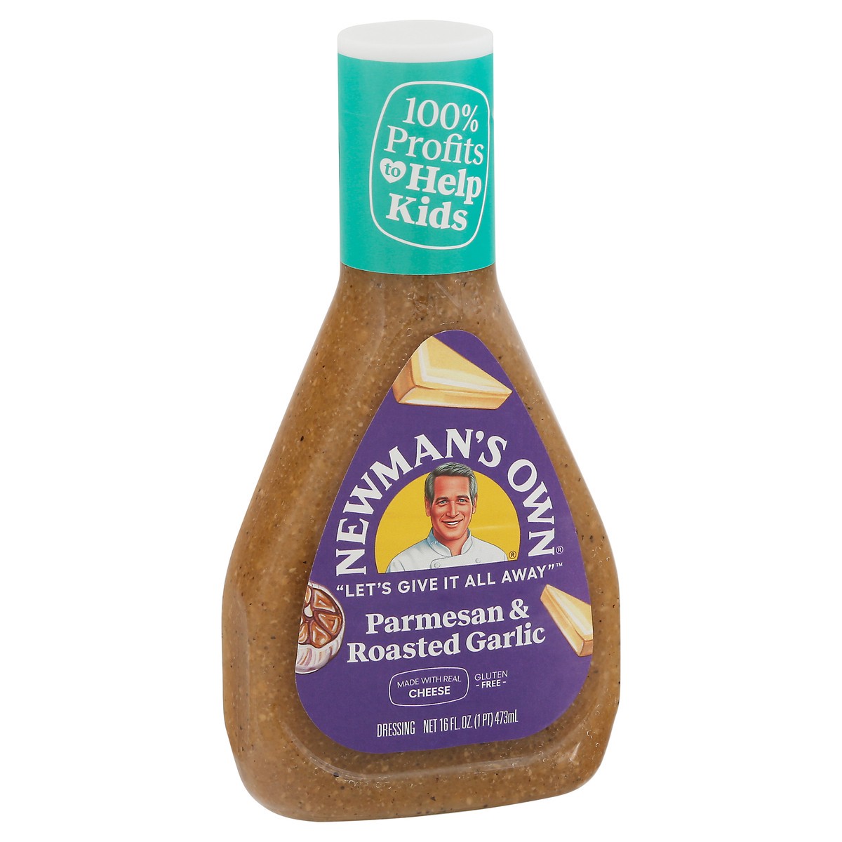slide 8 of 13, Newmans Own Dressing Parmesan & Roasted Garlic - 16 Fl. Oz., 16 fl oz